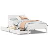 vidaXL Letto senza Materasso Bianco 90x190 cm in Legno Massello Pino