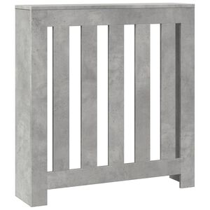 vidaXL Copertura per radiatori Grigio Cemento 78 x 20 x 82 cm