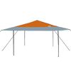 vidaXL Tenda Gazebo Arancione 395 x 395 x 251 cm Tessuto