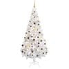 vidaXL Albero di Natale Preilluminato con Palline 180 cm 620 Rami