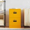 vidaXL Armadio per File con cassetto Giallo senape 44 x 50 x 106.5 cm