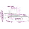 vidaXL Letto con Testiera Rivestita Grigio chiaro 160 x 200 cm