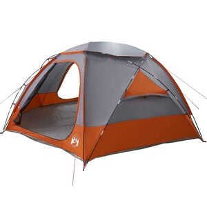 vidaXL Tenda a cupola con tetto rimovibile Grigio e arancione