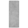 vidaXL Mobili a Parete 2 pz Grigio Cemento 69,5x34x90 cm