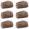 vidaXL Coperte da Pile 6 pz Cammello 150 x 130 cm 2.85 kg Panno