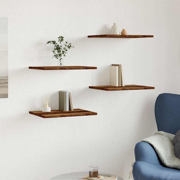 vidaXL Ripiani per Libreria 4pz Legno 40x30x1,5cm in Legno Multistrato