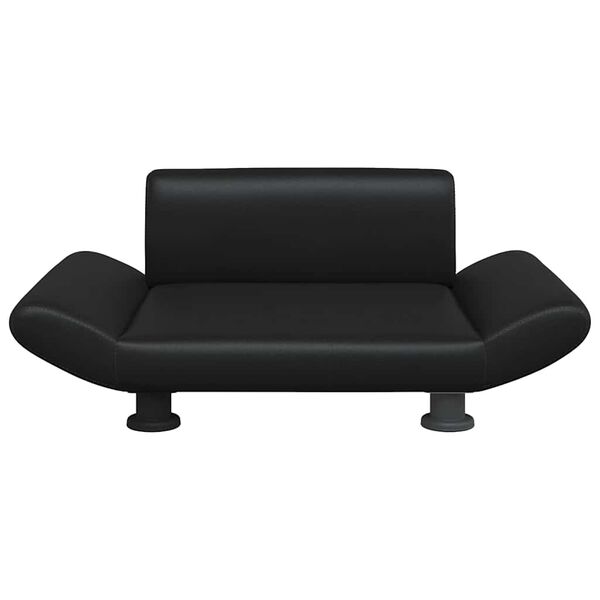 vidaXL Lettino per Cani Nero 70x45x28 cm in Similpelle