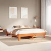 vidaXL Letto senza Materasso Marrone Cera 200x200 cm in Legno di Pino
