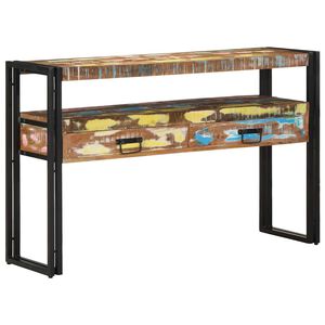 vidaXL Tavolo consolle 120 x 33 x 75 cm Legno Recuperato Massello