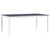 vidaXL Tavolo da Pranzo Bianco e Grigio 180x90x73 cm in Legno di Pino