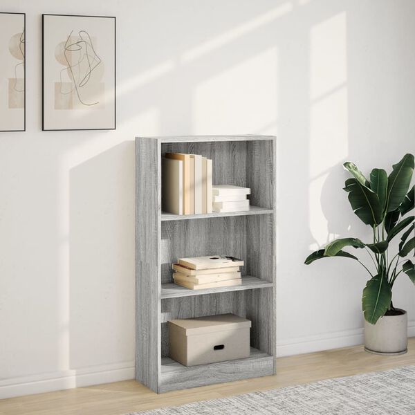 vidaXL Libreria Grigio Sonoma 60x24x109 cm in Truciolato