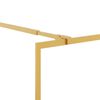 vidaXL Parete per Doccia Walk-in Vetro Trasparente ESG 80x195 cm Oro