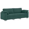 vidaXL Set di divani 2 pcs Verde Scuro 219 x 77 x 82 cm Tessuto