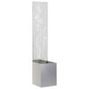 vidaXL Schermo per privacy in giardino Floreale Argento 32 x 140 cm