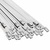 vidaXL Fascetta per Cavi 50 pz 4,6 x 450 mm Argento