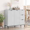 vidaXL Credenza Bianco Lucido 89,5 x 33 x 82 cm Legno multistrato