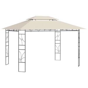 vidaXL Gazebo 4x3x2,7 m Crema 160 g/m²