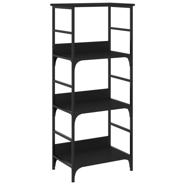 vidaXL Libreria Nera 50x33x117,5 cm in Legno Multistrato