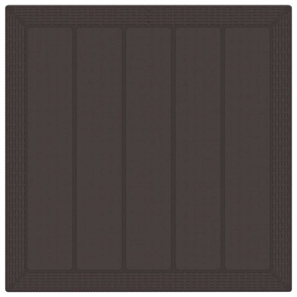 vidaXL Set da Pranzo per Giardino 5 pcs Marrone Polipropilene