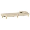 vidaXL Divano Letto Crema in Tessuto