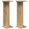 vidaXL Supporto per piante 2 pz Rovere Artigianale 25 x 25,5 x 80,5 cm