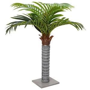 vidaXL Palma Artificiale 6 Foglie 100 cm Verde