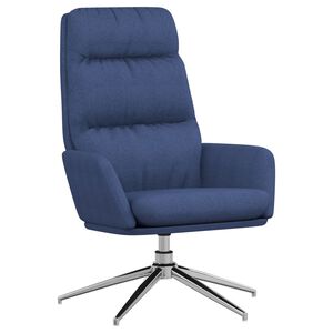 vidaXL Sedia Relax Blu in Tessuto