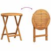 vidaXL Set bistrot 3 pcs Olio Naturale Legno di Acacia Massello