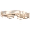 vidaXL Set Divani da Giardino 9 pz in Legno Massello di Pino