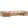 vidaXL Set di divani da esterno 7 pz Naturale Legno di Acacia Massello