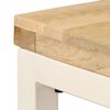 vidaXL Tavolo da Pranzo 115x55x76 cm Legno Massello di Mango e Acciaio