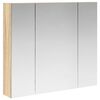 vidaXL Mobiletto per specchio da bagno Rovere Sonoma 80 x 14.5 x 70 cm