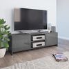 vidaXL Mobile Porta TV Grigio Lucido 120x30x37,5 cm Legno Multistrato