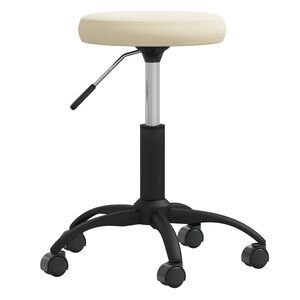 vidaXL Sgabello da Massaggio in Velluto Crema