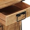 vidaXL Comodino 40x30x42 cm in Legno Massello di Mango