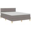 vidaXL Letto a Sorgente LED con testiera Talpa 140 x 190 cm Tessuto