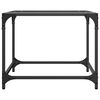 vidaXL Tavolini con Piano in Vetro Trasparente 2 pz 50x50x40cm Acciaio