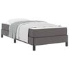 vidaXL Struttura del letto con materasso Grigio 90 x 190 cm Tessuto