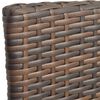 vidaXL Set da Pranzo da Giardino 7 pz con Cuscini Polyrattan Marrone