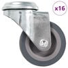 vidaXL Ruote Girevoli con Foro per Bullone 16 pz 50 mm