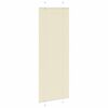 vidaXL Tenda Plissettata Crema 75x200 cm Larghezza Tessuto 74,4 cm