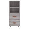 vidaXL Credenza Grigio Sonoma 34,5x34x180 cm in Legno Multistrato