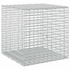 vidaXL Gabione con Filo da 3,5 mm e Rete da 5x2,5 cm 50x50x50 cm