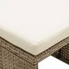 vidaXL Sedie da Giardino con Sgabelli 2 pz in Polyrattan Beige