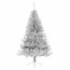 vidaXL Albero di Natale artificiale con luci integrate Argento 150 cm