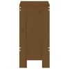 vidaXL Sgabelli Bar 2pz Marrone Ambra 40x36x75cm Legno Massello Pino