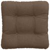 vidaXL Cuscini per Seduta 4 pcs Marrone 40 x 40 x 12 cm Tessuto