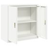 vidaXL Armadio Bianco 90 x 40 x 90 cm Acciaio