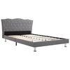 vidaXL Letto con Materasso Tessuto Grigio Chiaro 140x200cm