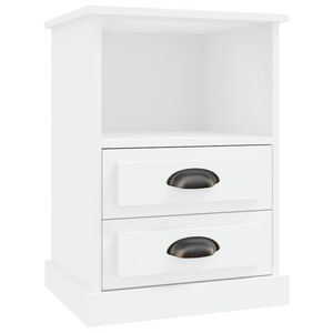 vidaXL Comodino Bianco 43x36x60 cm
